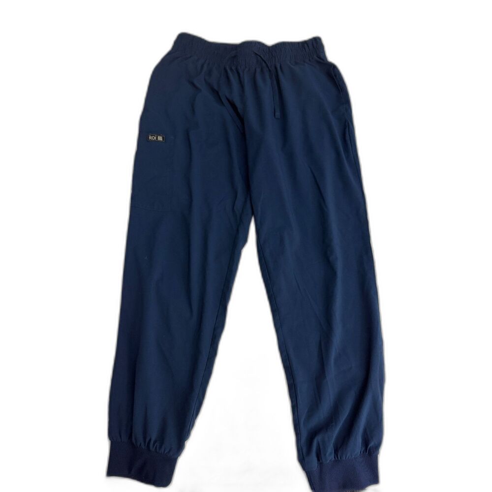 Koi Basics Navy Jogger Scrub Pants Women's M Regular Cargo Pocket Drawstring